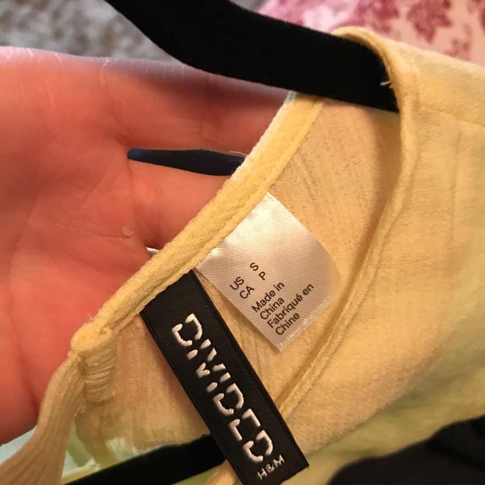 yellow blouse